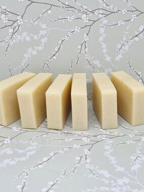 6 Handmade Unscented Tallow & Oats Soap Bars | Sensitive Skin 4-5oz each